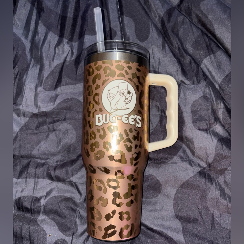 Buc-ee’s leopard tumbler